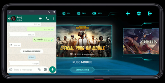 Trả lời tin nhắn khi chơi game.